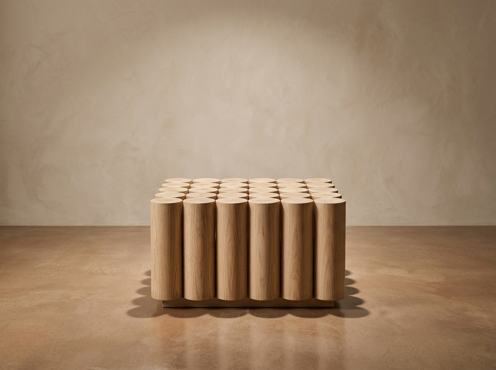 Ceppo Quadro Square Coffee Table — Naturale