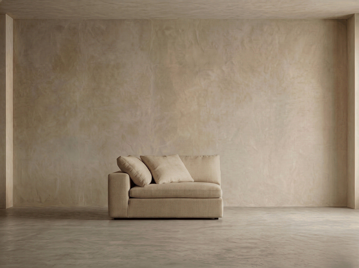 Cushing Arm/Corner Module in Sand Linen