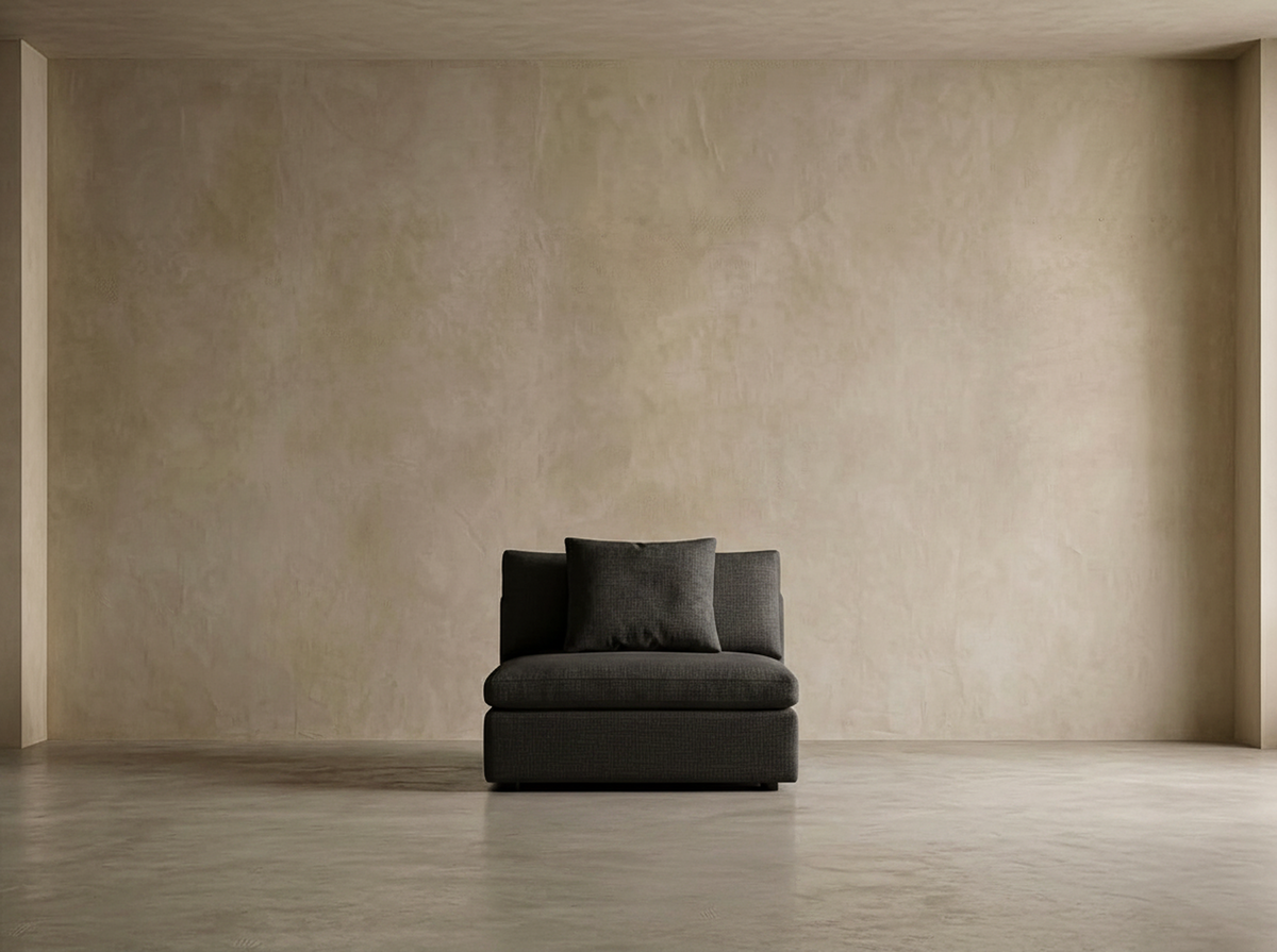 Cushing Armless Module — Graphite Linen