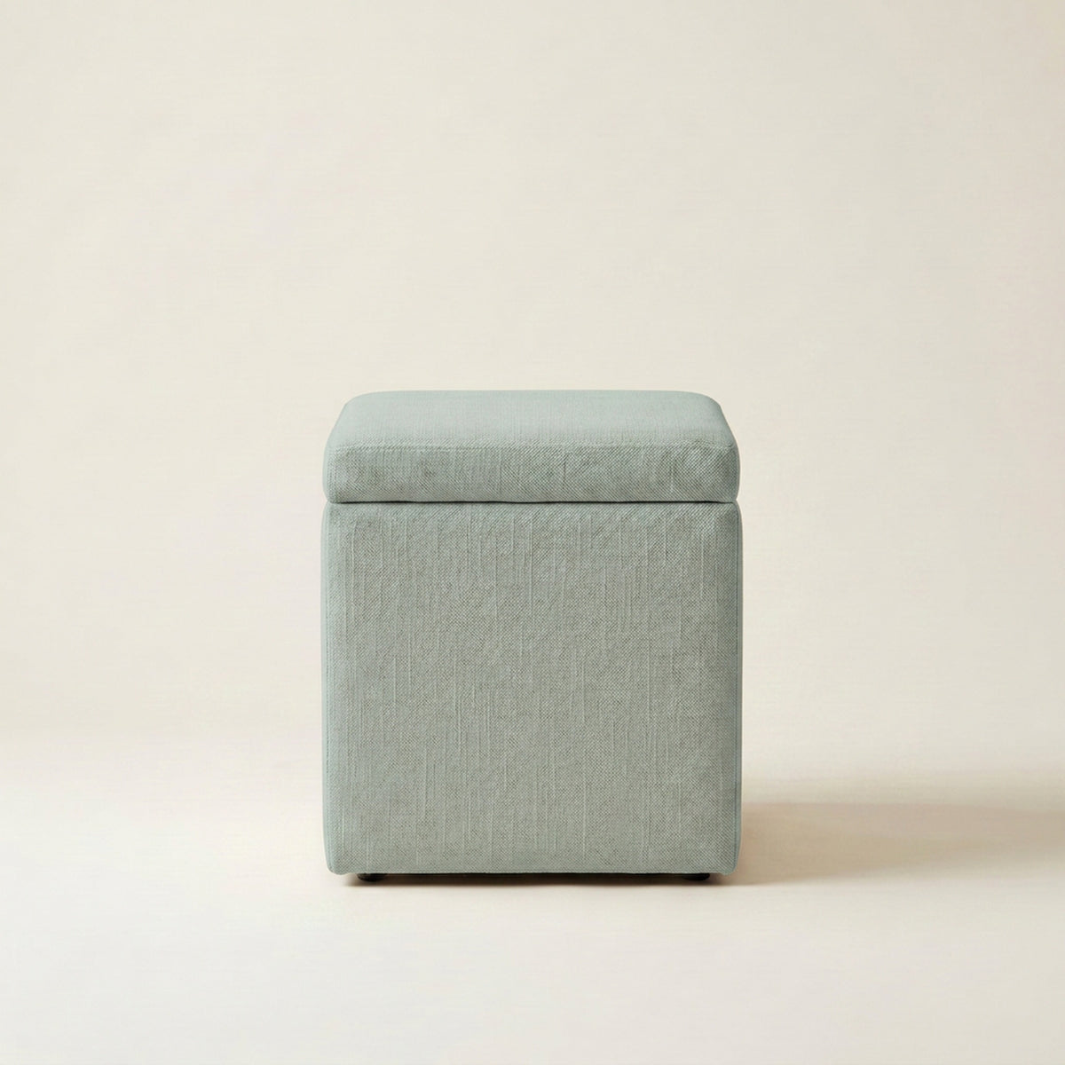 Dorm Square Storage Ottoman — Seaglass