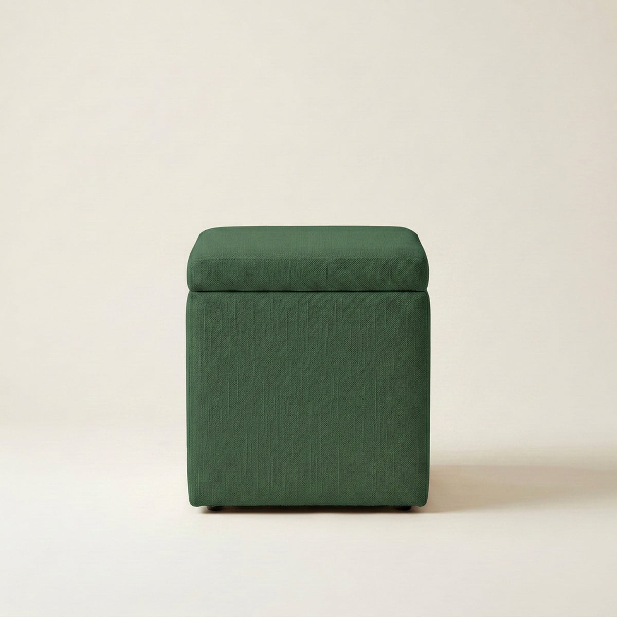 Dorm Square Storage Ottoman — Spruce